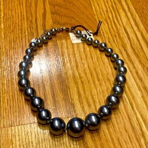 Elegant Silver Pearl Necklace